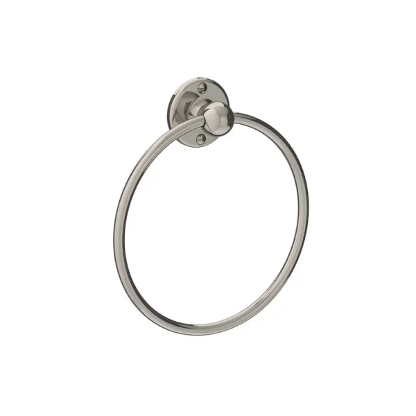 Lefroy Brooks Classic Edwardian Towel Ring - Nickel product image - Image 1