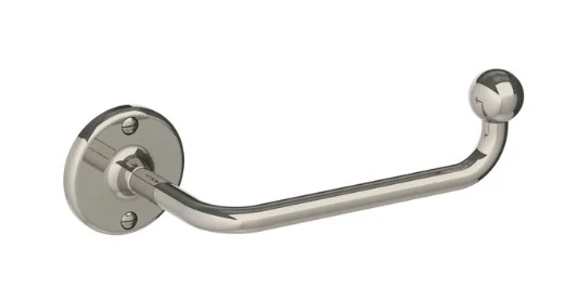 Lefroy Brooks La Chapelle Right Angle Toilet Paper Holder - Nickel