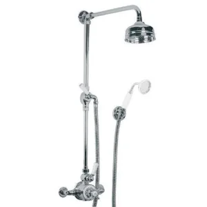 Lefroy Brooks Godolphin Exp Thermo Valve With Shower Kit & 5" Rose - Chrome