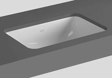 Vitra S20 Undercounter Basin 43cm Square 0th - White