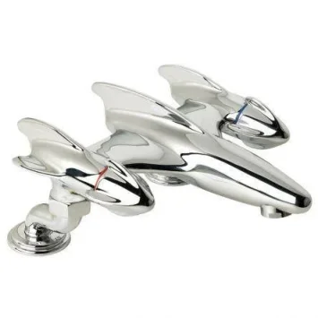 Lefroy Brooks Belle Aire Handle D/m Rocket Bath Filler - Chrome product image - Image 1
