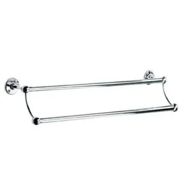 Lefroy Brooks Classic Edwardian 508mm Double Towel Rail - Nickel product image - Image 1