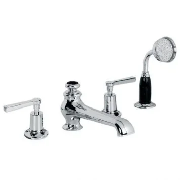 Lefroy Brooks Mackintosh Lever D/m 4h Bath Set - Antique Gold product image - Image 1