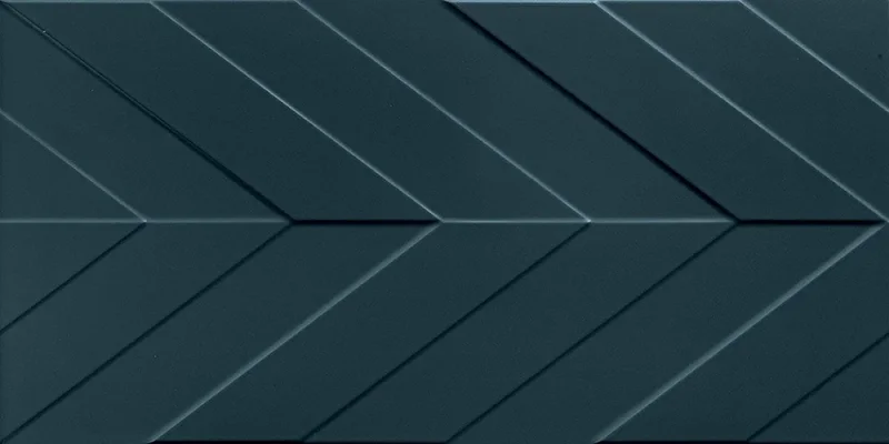 Marca Corona 4D 4D.CHEVRON DEEP BLU MATT 40x80 | 16"x32" | 8,5 mm Embossed detail view - Image 4