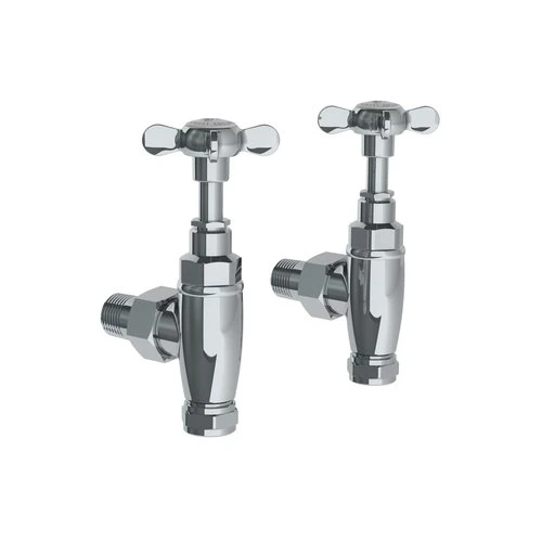 Lefroy Brooks Classic Radiator Stopcocks - Chrome