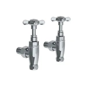 Lefroy Brooks Classic Radiator Stopcocks - Chrome