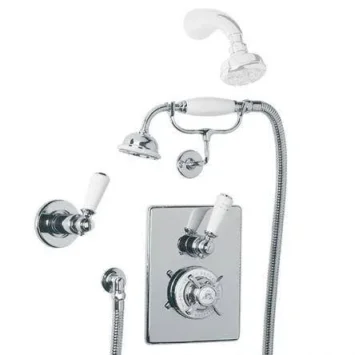 Lefroy Brooks Godolphin Conc Thermo Valve With W/m Kit - Antique Gold product image - Image 1