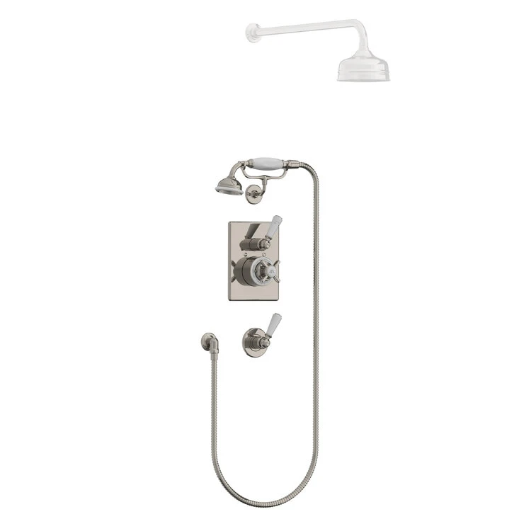 Lefroy Brooks Godolphin Conc Thermo Valve With W/m Kit - Nickel