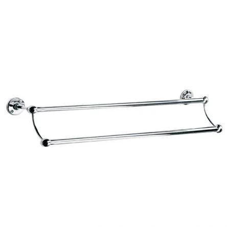 Lefroy Brooks Classic Edwardian 762mm Double Towel Rail - Chrome