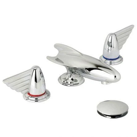 Lefroy Brooks Belle Aire Lever D/m 3h Rocket Basin Set - Nickel
