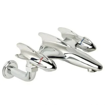 Lefroy Brooks Belle Aire Handle W/m Rocket Bath Filler - Nickel product image - Image 1