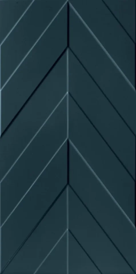 Marca Corona 4D 4D.CHEVRON DEEP BLU MATT 40x80 | 16"x32" | 8,5 mm Embossed product image - Image 1