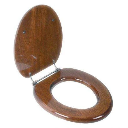 Lefroy Brooks Classic Mahogany Seat With Nickel Hinges