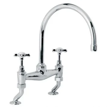Lefroy Brooks Classic D/m Bridge Mixer - Antique Gold product image - Image 1