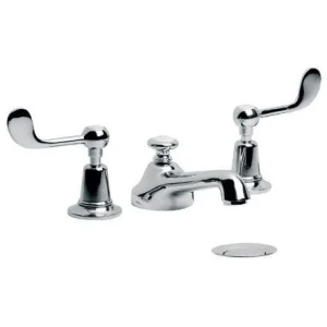 Lefroy Brooks Classic Connaught Lever 3h Basin Mixer & Puw - Nickel