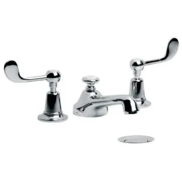 Lefroy Brooks Classic Connaught Lever 3h Basin Mixer & Puw - Nickel product image - Image 1