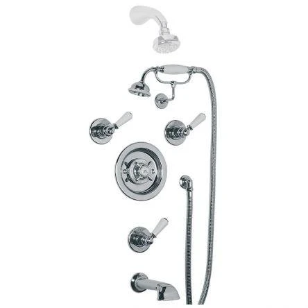 Lefroy Brooks Godolphin Conc Archi Bsm, Flow Ctrl, Spout & Kit - Antique Gold
