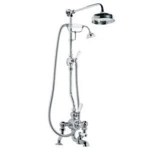Lefroy Brooks Godolphin D/m Thermo Bsm With Riser, Kit & 8" Rose - Chrome