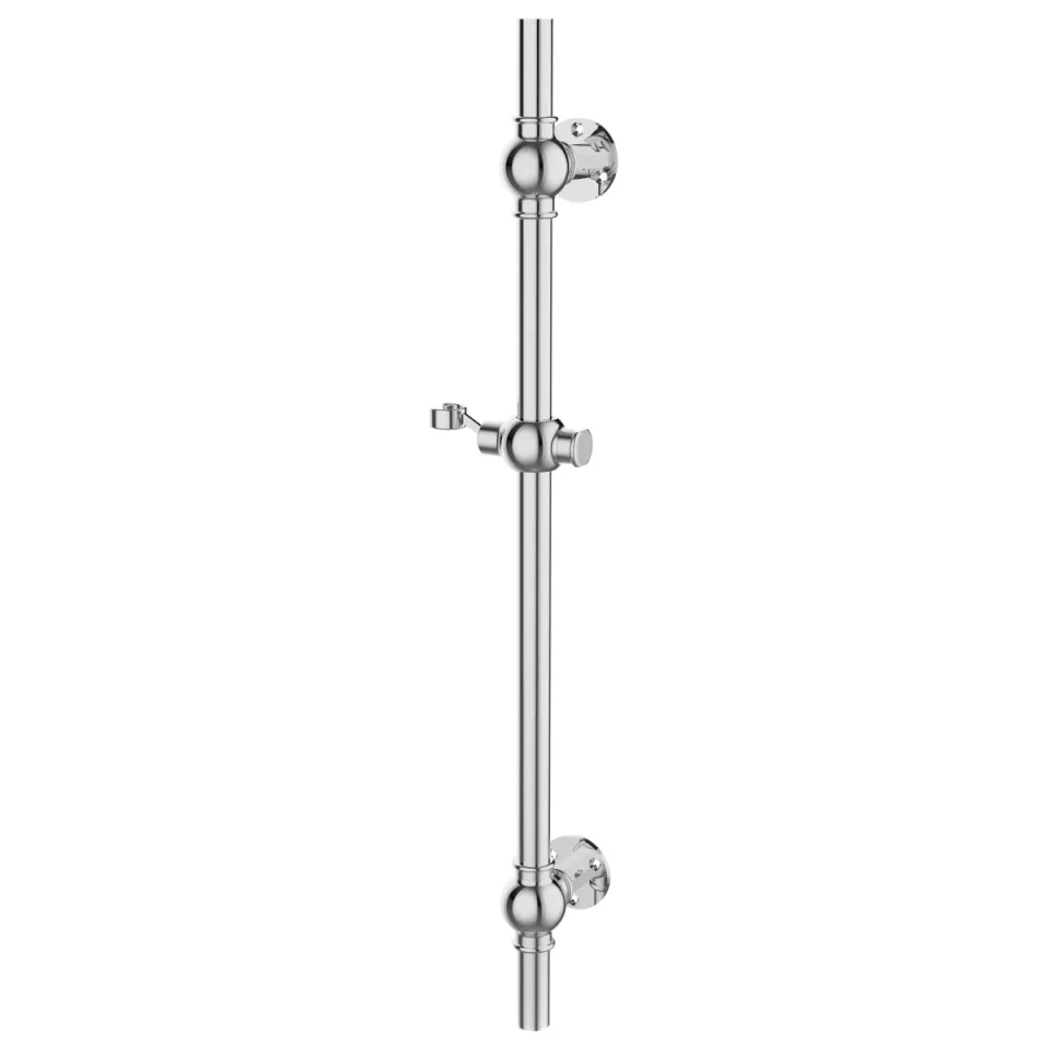 Saneux Cromwell Shower Slider Rail - Chrome detail view - Image 4