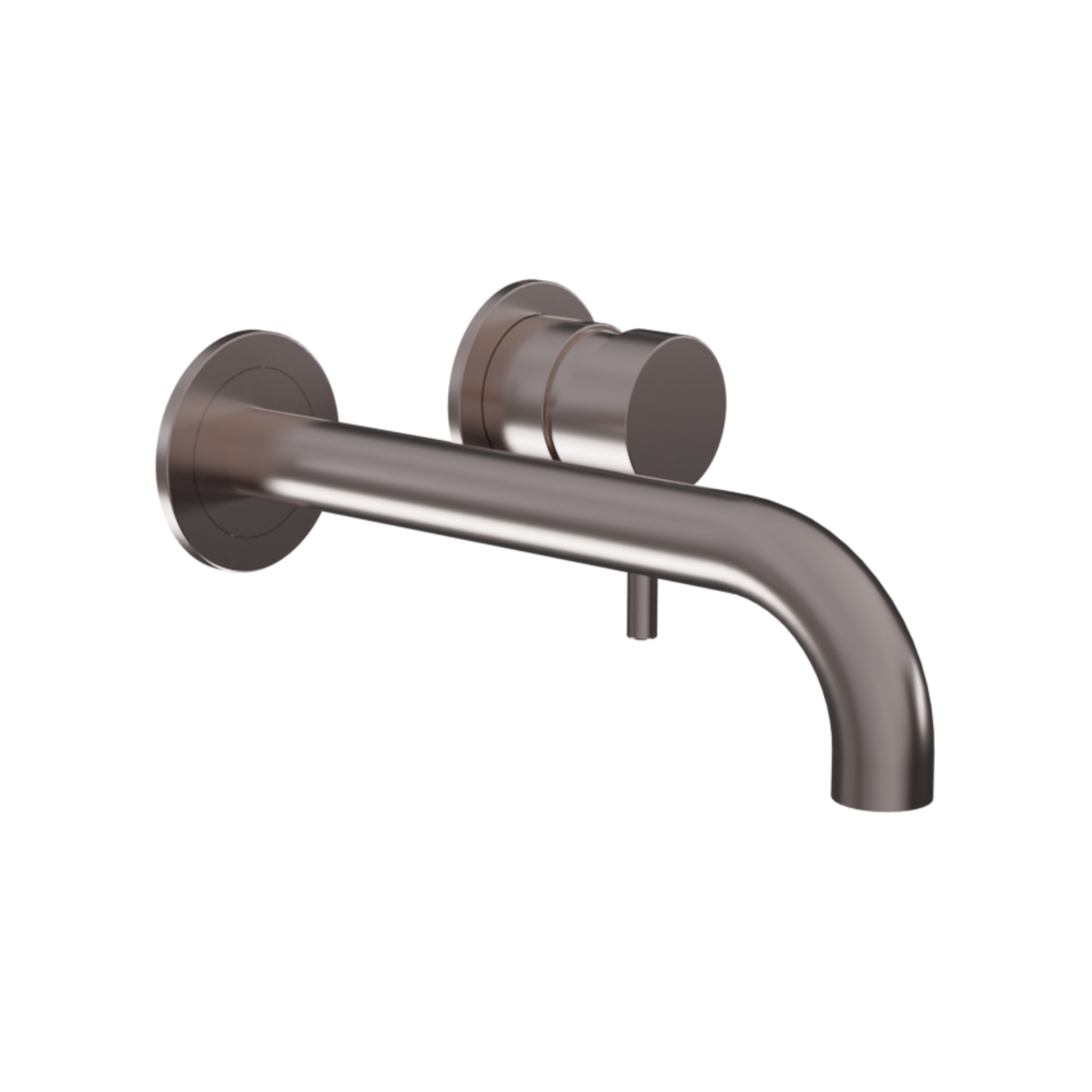 Ava Trend 2 Hole Wall Mounted Basin Mixer W/ Flanges 3.0 (not Compatible With Backplate) - Brushed Stainless Steel detail view - Image 3