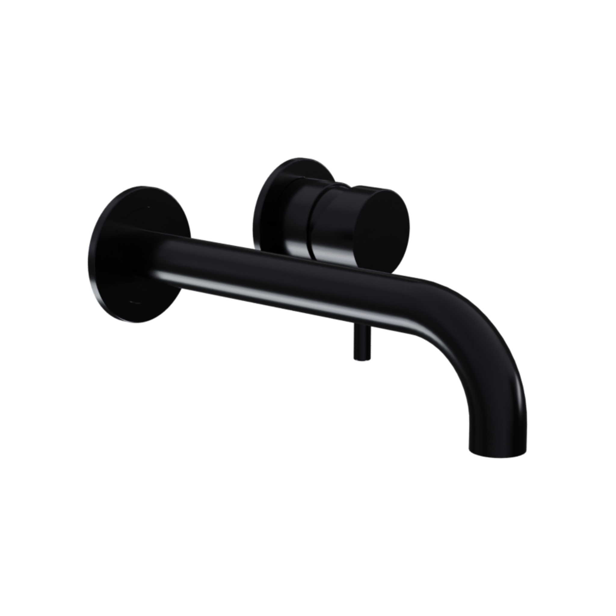 Ava Trend 2 Hole Wall Mounted Basin Mixer W/ Flanges 3.0 (not Compatible With Backplate) - Brushed Black detail view - Image 6