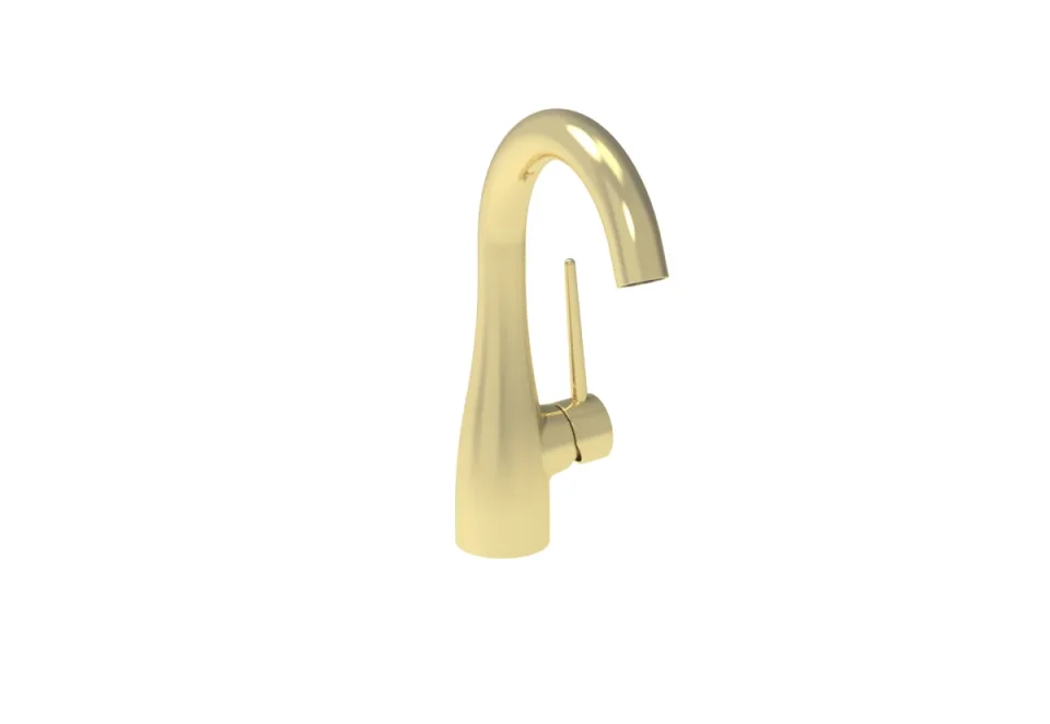 Saneux Eden Basin Mixer - Brushed Brass product image - Image 2