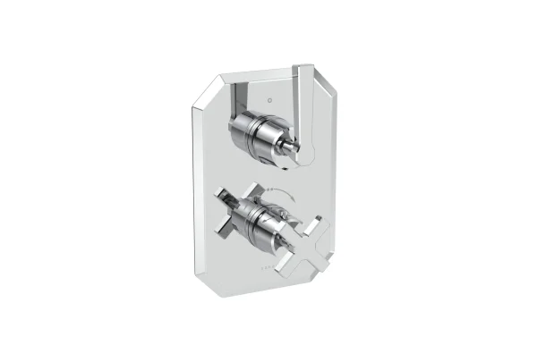 Saneux Cromwell 1 Way Thermostatic Shower Valve Kit With Lever Handles - Chrome