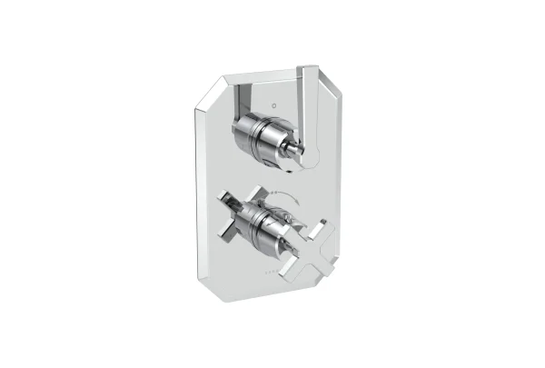 Saneux Cromwell 2 Way Lever Handle & Plate Finish Kit (for Cr020l) - Chrome