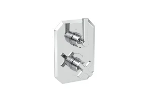 Saneux Cromwell 2 Way Lever Handle & Plate Finish Kit (for Cr020l) - Chrome