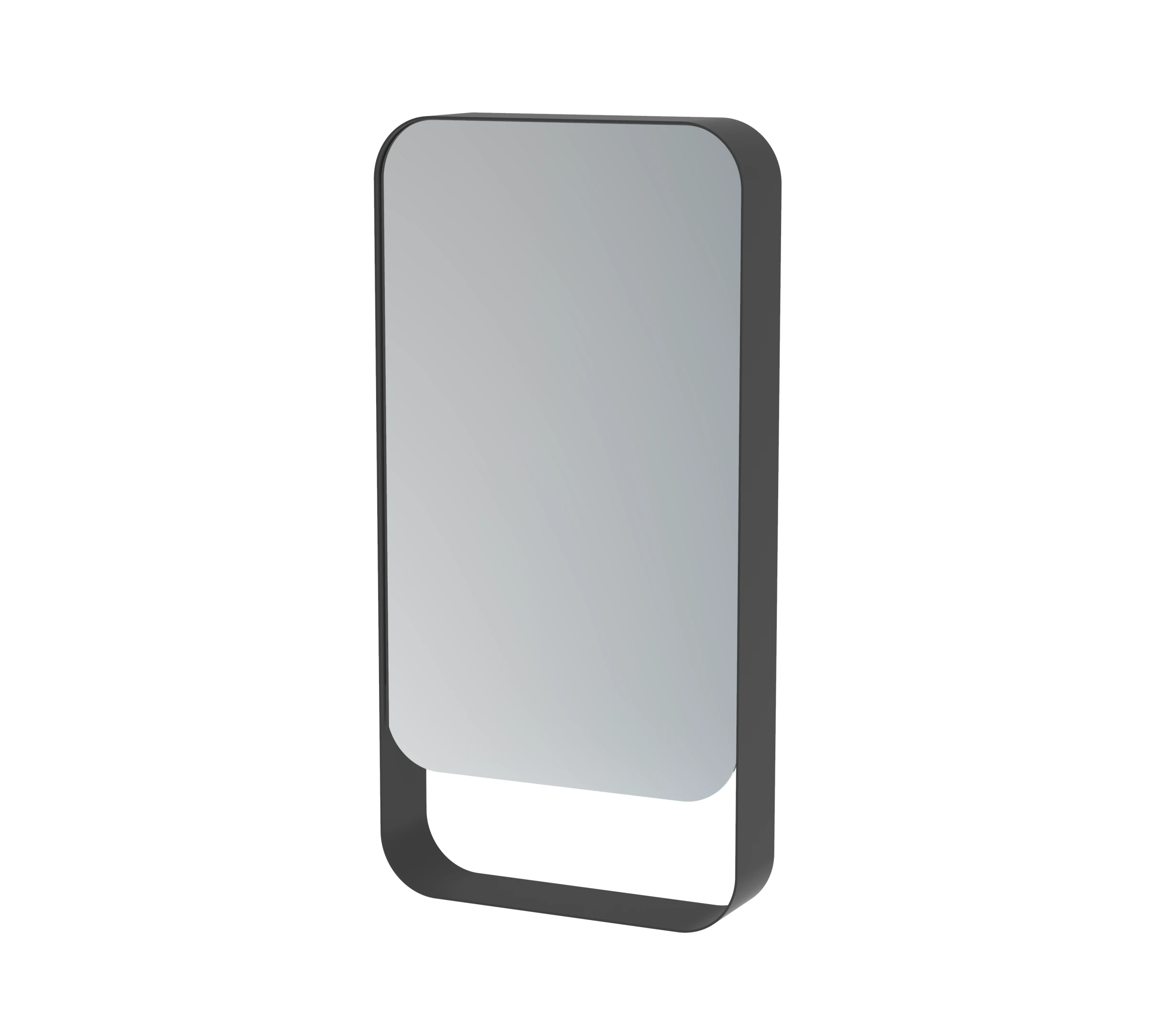 Saneux Volato 50cm Left Hand Mirror Cabinet - Matte Black