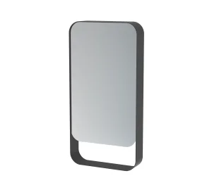 Saneux Volato 50cm Left Hand Mirror Cabinet - Matte Black