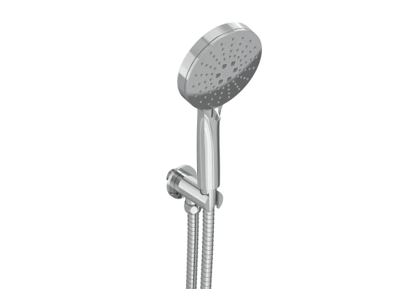 Saneux Cos 3 Function Handset - W/ Outlet Elbow & Holder & 150cm Hose - Chrome