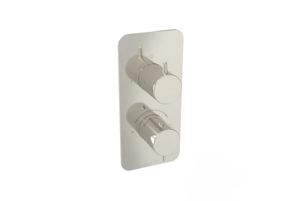 Saneux Eden 1 Way Handles & Plate Finish Kit In Portrait (for Ed019.bn) - Brushed Nickel (pvd)