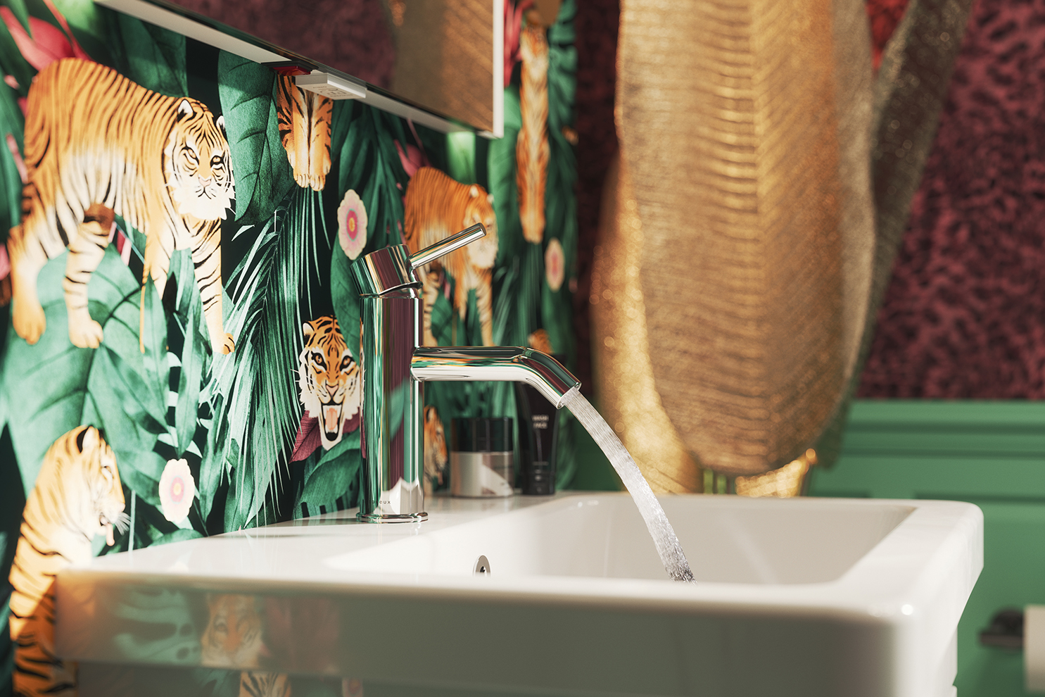 Saneux Indigo 60x45cm Washbasin 1th - European / Alpine White detail view - Image 3