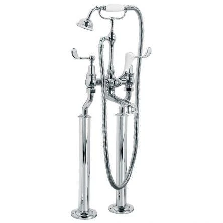 Lefroy Brooks Connaught Lever Bsm With Standpipes - Antique Gold