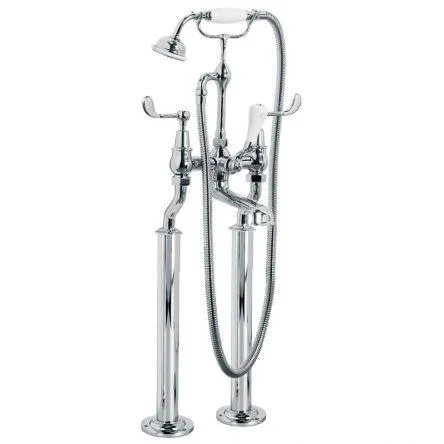 Lefroy Brooks Connaught Lever Bsm With Standpipes - Antique Gold