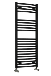 Reina Diva 500 X 800 Towel Radiator Black Curved