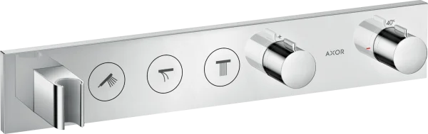 Axor Showersolutions Thermostatic Module Select 530/90 For Concealed Installation For 3 Outlets Brushed Gold Optic