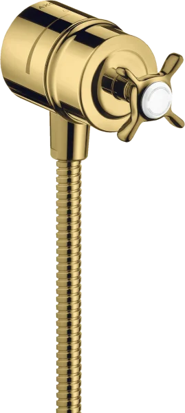Axor Montreux Wall Outlet Stop With Non-return Valve, Shut-off Valve And Cross Handle