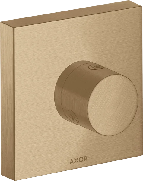 Axor Showersolutions Shut-off / Diverter Valve Trio / Quattro Shut-off / Diverter Valve 120 Mm X 120 Mm Square Brushed Bronze