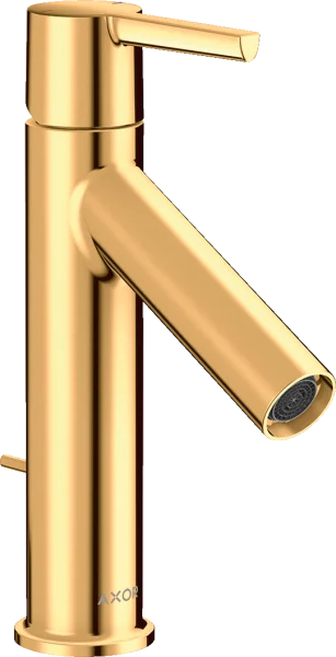 Axor Starck Single Lever Basin Mixer 100 With Lever Handle And Pop-up Waste Gold Polished