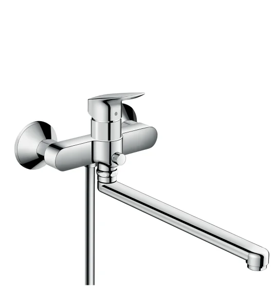 Hansgrohe Logis Single Lever Manual Bath Mixer With Long Spout Chrome