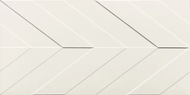 Marca Corona 4D 4D.CHEVRON WHITE MATT 40x80 | 16"x32" | 8,5 mm Embossed detail view - Image 5
