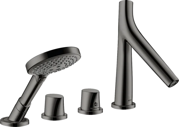 Axor Starck Organic 4-hole Tile Mounted Thermostatic Bath Mixer