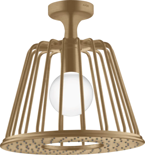Axor Lampshower/nendo Lampshower 275 1jet With Ceiling Connector Brushed Bronze