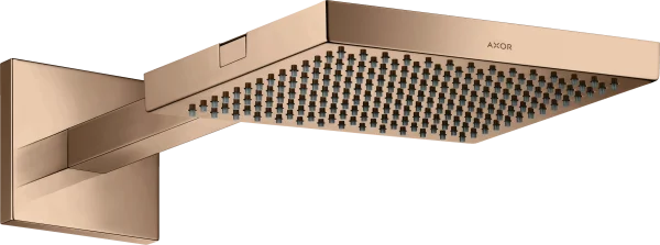 Axor Showersolutions Overhead Shower 240/240 With Shower Arm Polished Red Gold