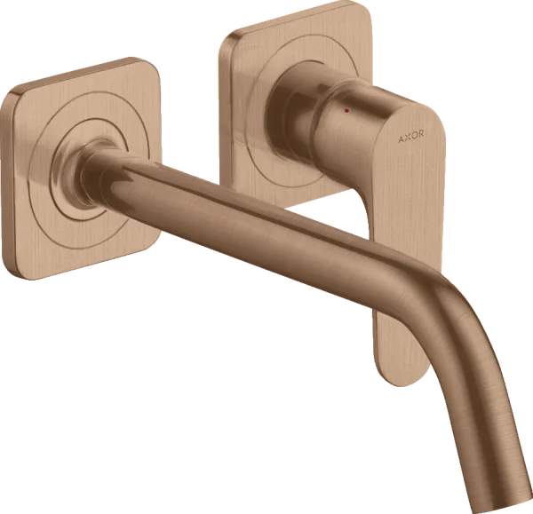 Axor Citterio M Single Lever Basin Mixer For Concealed Installation Wall-mounted With Spout 227 Mm And Escutcheons