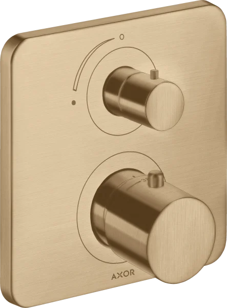 Axor Citterio M Thermostatic Mixer For Concealed Installation With Shut-off Valve Brushed Bronze