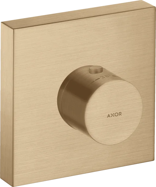 Axor Showersolutions Thermostatic Module 120/120 Square For Concealed Installation Brushed Bronze