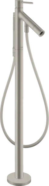 Axor Starck Single Lever Bath Mixer Floor-standing With Pin Handle Stainless Steel